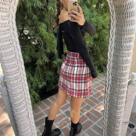 J.Crew Nello Gori Skirt Plaid Wool Blend Pleated Mini Lined - Picture 3 of 11